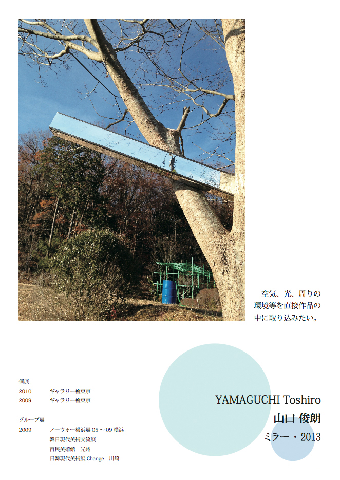 山口俊朗 YAMAGUCHI Toshiro 国際野外の表現展2013参加作品
