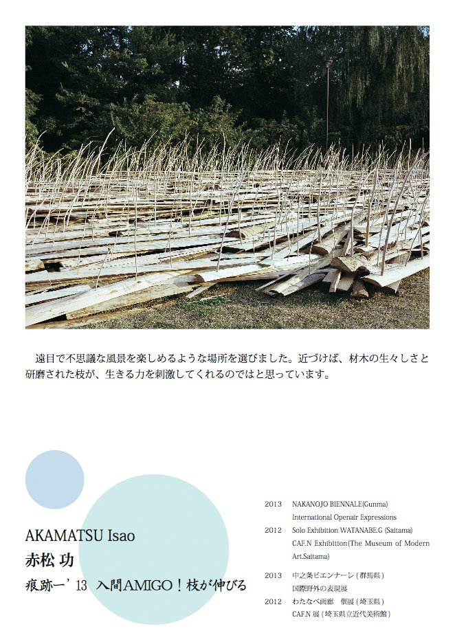 赤松功 AKAMATU Isao 国際野外の表現展2013参加作品